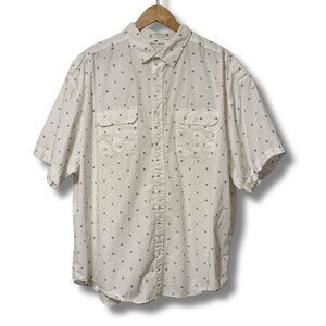 Steve’s Jeans Men’s 4X Short Sleeve Button Down Shirt | 100% Cotton